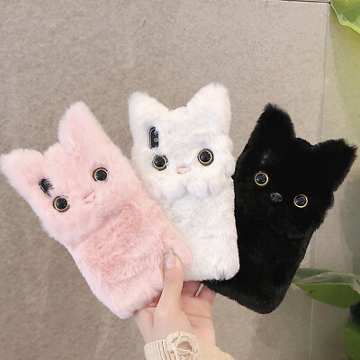 Cute Plush Girly Cases For Nokia C100 Plush Fluffy Women Covers