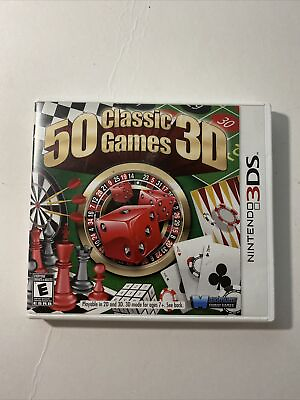 #ad 50 Classic Games 3D Game Nintendo 3DS EXCELLENT CIB Read Desc