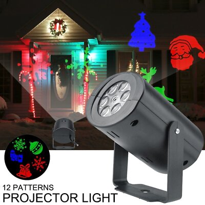 Christmas Lights Projector LED Laser Outdoor Landscape Xmas Move Lamp Xmas Gift