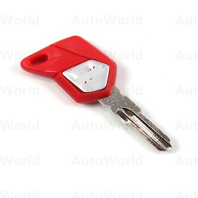 #ad Motorcycle 32mm New Uncut Blade Blank Key For MV Agusta F3 Brutale Red