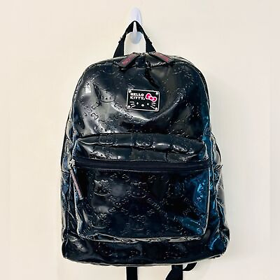 Loungefly Hello Kitty Black Patent Backpack