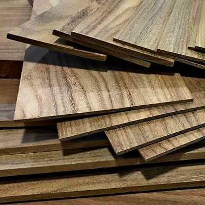 BLACK WALNUT 1 4quot; x 8quot; x 12quot; Thin Wood Lumber Board Scroll Craft Pack of 5 or 10