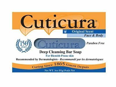 #ad Cuticura Face amp; Body Deep Cleansing Bar Soap Blemish Prone Skin 3 oz Pack of 6