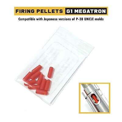 Replacement Firing Pellet Parts 10x for G1 Megatron 3D Printed