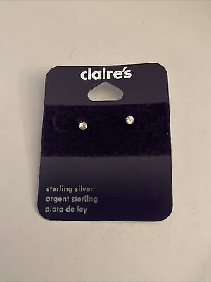 #ad Clair’s Sterling Silver 925 Fashion Earrings Stud New
