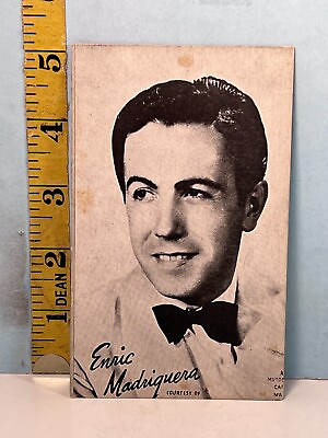 #ad #ad 1942 Mutoscope John Madriquera Capitol Records Exhibit Card