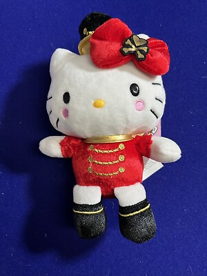 Sanrio Tokidoki Hello Kitty Christmas Red Nutcracker Soldier Plush NEW
