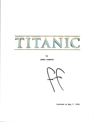 Frances Fisher Signed Autographed TITANIC Full Movie Script COA