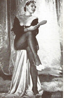Vintage 1940#x27;s Mutoscope Arcade Pinup Card Risque Lingerie Cheesecake Sexy