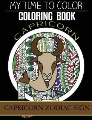 Capricorn Zodiac Sign Adult Coloring Book