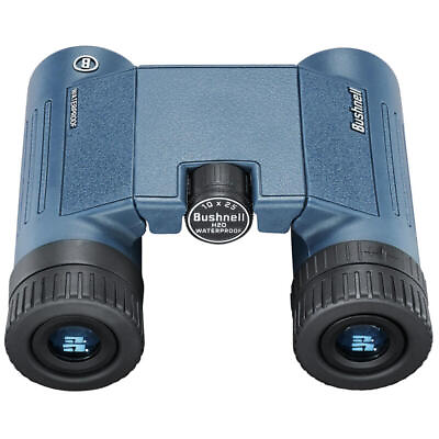 Bushnell 10x25mm H2O Binocular Dark Blue Roof WP FP Twist Up Eyecups