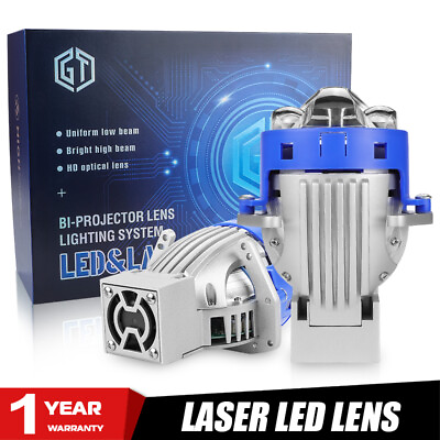 #ad 3.0#x27;#x27; Dual Laser Bi LED Projector Lens Headlight Universal VS Xenon Retrofit LHD