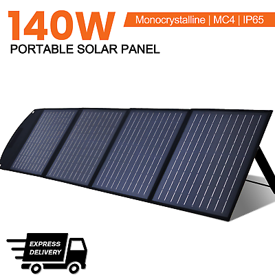 #ad 140W Portable Foldable Solar Panel With USB For Phone Power staion RV Camping