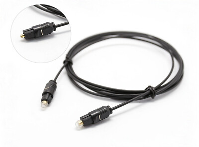 #ad 6FT Digital Fiber Optic Audio Cable Cord Optical SPDIF TosLink for TV DVD AMP