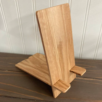 Wooden PHONE HOLDER Docking Desk Organizer Stand Nightstand Handmade HD 598