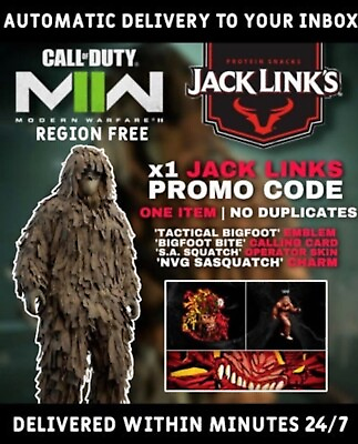 COD MW2 Modern Warfare 2: MW2 Jack Links Complete ONE CODE GHILLIE SUIT
