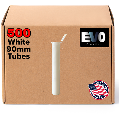#ad 90mm White Pre Roll Tubes 500 Bulk Pre Roll Cones Raw 1 1 4 .5g Half G