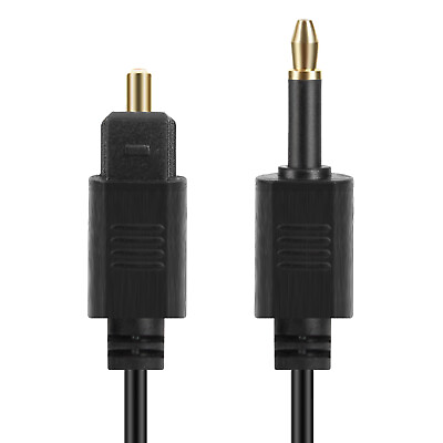 Toslink to Mini Toslink Plug Jack 3.5mm Digital Optical SPDIF Audio Cable Cord