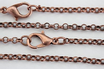 Antique Copper Rolo Chains Plated Lots Wholesale Necklace Bulk