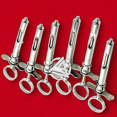 #ad 6 German Dental Anesthetic Syringe Self Aspirating 1.8CC Dental Instruments A