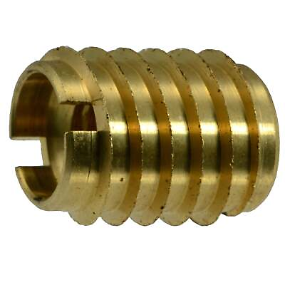 #ad 8mm 1.25 x 15.9mm Brass Coarse Thread Hard Wood Inserts 2 pcs.