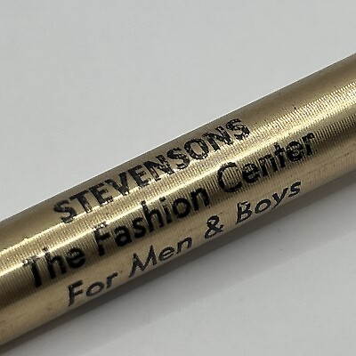 #ad VTG Ballpoint Pen Stevenson#x27;s quot;The Fashion Center For Men amp; Boysquot; Salina KS
