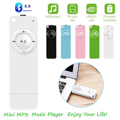 Mini Bluetooth MP3 Player USB Music Media Speaker Running Walkman Supports 128GB