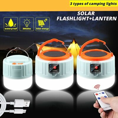 280W Camping Light Outdoor Solar LED Bulb Lights Portable Lantern Night 7200mAh