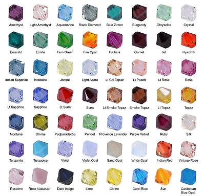 #ad SEALED Genuine 5328 Swarovski Crystal Factory Pack 360 Beads Bicone 6mm