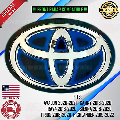 #ad For Toyota Hybrid Camry 2018 2019 2020 Front Grille Emblem Logo RAV4 Avalon