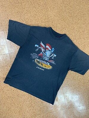 Vintage Harley Davidson 1990 Single Stitch T Shirt Sz. Large St. Thomas U.S.V.I