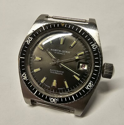 Vintage 1970s North Star Choisi Automatic Diver 20 ATM AS 1903