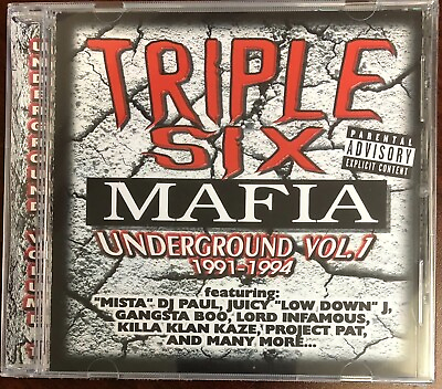 Triple 6 Three 6 Mafia Underground Vol 1: 1991 1994 Factory Sealed CD 1999