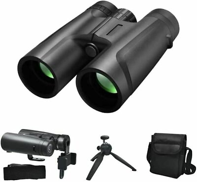 12x42 HD Binoculars for Adults with Upgraded Ph Adapter Tripod amp; Tripod Adapter