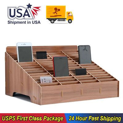 Wooden Mobile Storage Box Multifunctional Phone Motherboard Repair Accessories