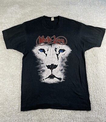 #ad Vtg White Lion Rock N Roar Tour 80s Concert Band Shirt Single Stitch Size Large