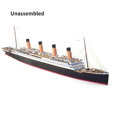 #ad British Titanic Cruise Paper Model Ship Model Craft Model 1 400 Unassembled Kit