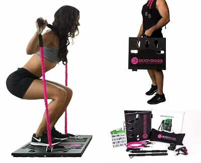 BodyBoss 2.0 Full Portable Home Gym Resistance Bands Workout Package 4 Bands