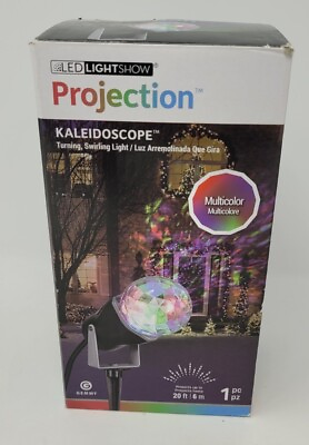 LED PROJECTION LIGHT SHOW KALEIDOSCOPE GEMMY OUTDOOR INDOOR MULTICOLOR RGB