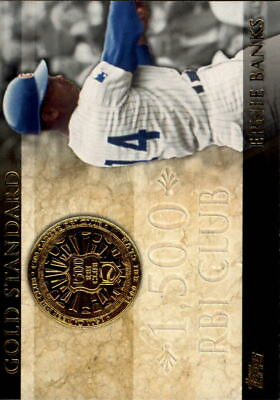 #ad 2012 Topps Gold Standard Chicago Cubs Baseball Card #GS32 Ernie Banks CUBS