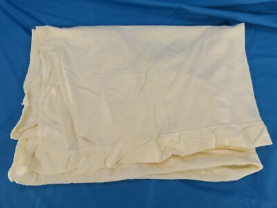 #ad Vintage CARTERS COTTON JERSEY KNIT Baby Infant IVORY CRIB FITTED SHEET