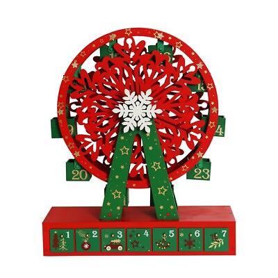 #ad Ferris Wheel Wooden Advent Calendar Countdown to Christmas Xmas Decoration