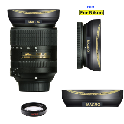 #ad Wide Angle Macro Lens for Nikon AF S DX NIKKOR 18 300mm f 3.5 6.3G ED VR Lens