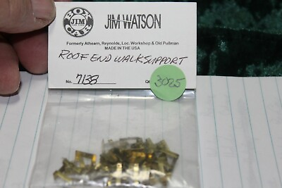 #ad G Scale Jim Watson Brass partsRoof end walk support #7138 2 Brass NEW
