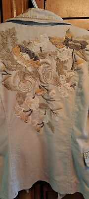 #ad Gorgeous Carmen quot;Dance In BRAZILquot; EMBROIDERED Blazar Cream Ivory Size Med