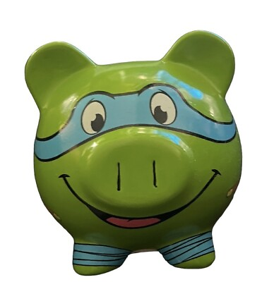 Teenage Mutant Ninja Turtles Ceramic Piggy Bank Leonardo FAB Starpoint 97208 EC