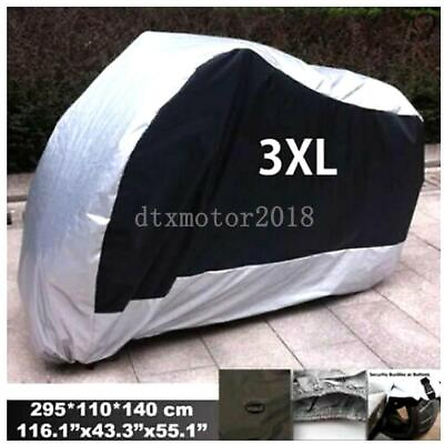 XXXL Motorcycle Cover Waterproof For Winter Outside Snow Rain Storage