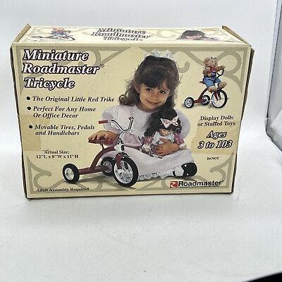#ad #ad Vintage Miniature 12quot; Roadmaster Childs Toy Tricycle to Display Dolls NIB