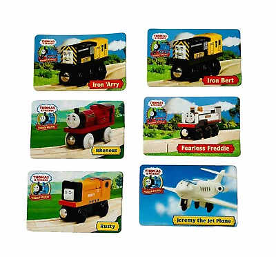 #ad #ad Thomas amp; Friends Wooden Railway Collector Cards #6 Iron Arry amp; Bert Rheneas NEW