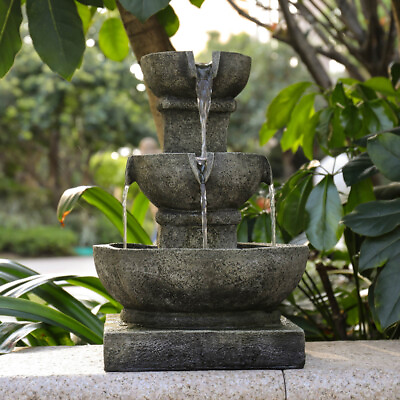 #ad Ourdooramp;Indoor Garden Water Features Fountain Office Tabletop Decor Waterfall